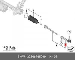 Наконечник рулевой тяги 32 10 6 765 090 BMW