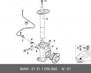Амортизатор подвески 31 31 1 096 860 BMW