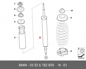 Амортизатор подвески 33 52 6 782 859 BMW