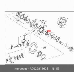 Подшипник A0029816605 MERCEDES BENZ