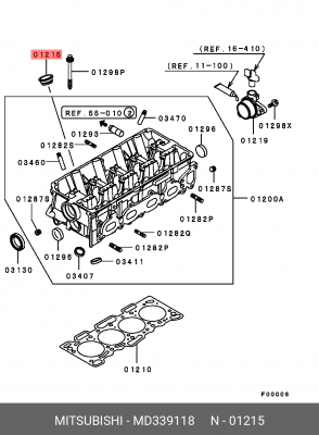 Втулка свечного колодца MD339118 MITSUBISHI