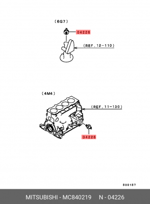 Датчик давления масла MC840219 MITSUBISHI