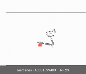 Свеча зажигания A0031599403 MERCEDES BENZ