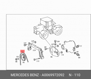 Ремень приводной A0069972092 MERCEDES BENZ