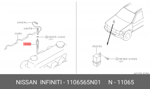 Свеча накаливания 11065-65N01 NISSAN