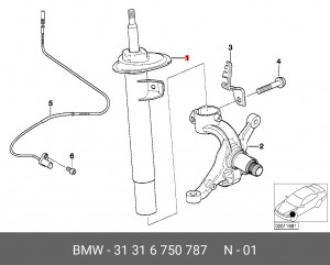 Амортизатор подвески 31 31 6 750 787 BMW