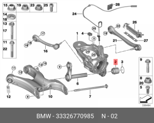 Сайлентблок 33 32 6 770 985 BMW