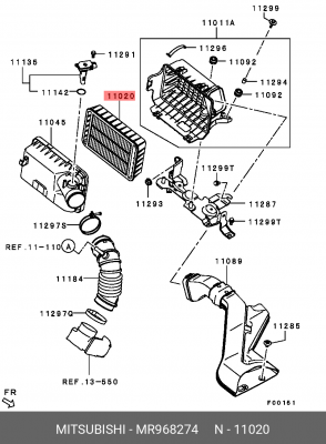 Фильтр воздушный MR968274 MITSUBISHI