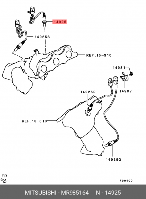 Датчик кислородный (лямбда-зонд) MR985164 MITSUBISHI
