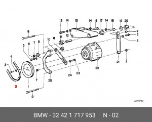 Ремень приводной 32 42 1 717 953 BMW