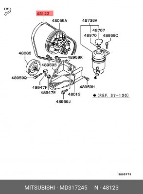 Ремень приводной MD317245 MITSUBISHI