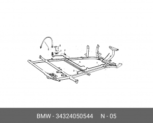 Шланг тормозной 34 32 4 050 544 BMW