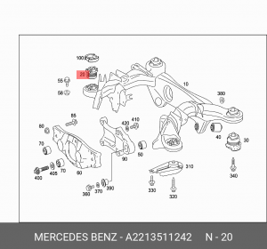 Сайлентблок A2213511242 MERCEDES BENZ