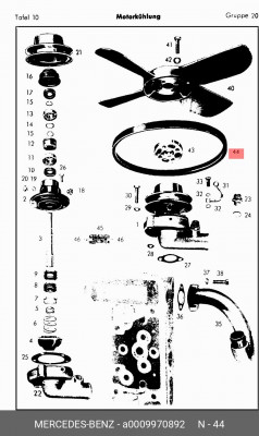 Ремень приводной A 000 997 08 92 MERCEDES BENZ