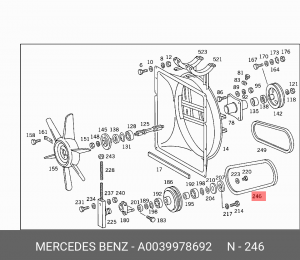 Ремень приводной A0039978692 MERCEDES BENZ