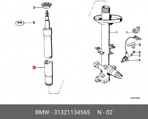 Амортизатор подвески 31 32 1 134 565 BMW