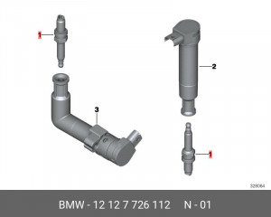 Свеча зажигания 12 12 7 726 112 BMW
