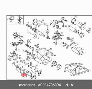 Насос электрический топливной системы A0004706394 MERCEDES BENZ