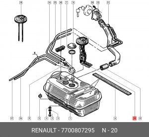 Деталь 7700807295 RENAULT