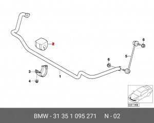 Втулка стабилизатора 31 35 1 095 271 BMW