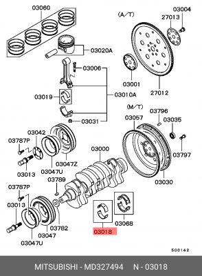 Деталь MD327494 MITSUBISHI