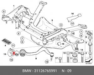 Сайлентблок 31 12 6 765 991 BMW