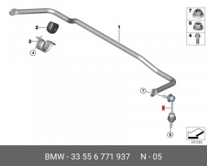Стойка стабилизатора 33 55 6 771 937 BMW
