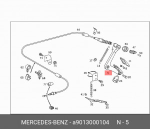 Педаль акселератора A9013000104 MERCEDES BENZ