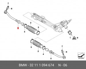 Тяга рулевая 32 11 1 094 674 BMW