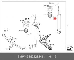 Амортизатор подвески 33 52 2 282 461 BMW