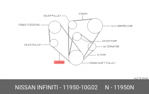 Ремень приводной 11950-10G02 NISSAN