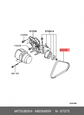 Ремень приводной MB568899 MITSUBISHI