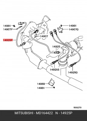 Датчик кислородный (лямбда-зонд) MD164422 MITSUBISHI