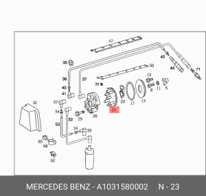 Крышка распределителя зажигания A 103 158 00 02 MERCEDES BENZ