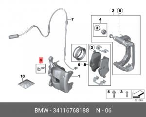 Комплект ремонтный 34 11 6 768 188 BMW