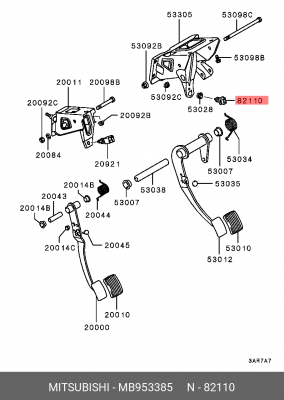 Выключатель стоп - сигнала MB953385 MITSUBISHI