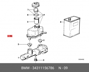 Цилиндр тормозной главный (ремкомплект) 34 31 1 156 786 BMW