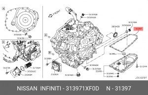 Прокладка АКПП 313971XF0D NISSAN