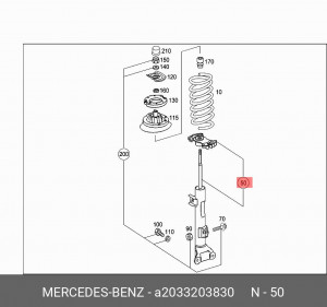 Амортизатор подвески A2033203830 MERCEDES BENZ