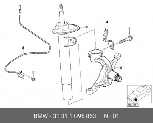 Амортизатор подвески 31 31 1 096 853 BMW