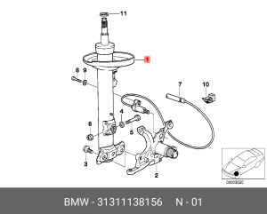 Амортизатор подвески 31311138156 BMW