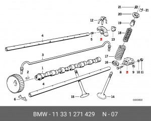Коромысло - рокер клапана 11 33 1 271 429 BMW