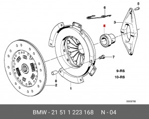 Подшипник выжимной сцепления 21 51 1 223 168 BMW