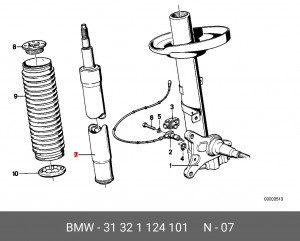 Амортизатор подвески 31 32 1 124 101 BMW