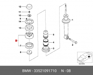 Опора амортизатора подвески 33 52 1 091 710 BMW
