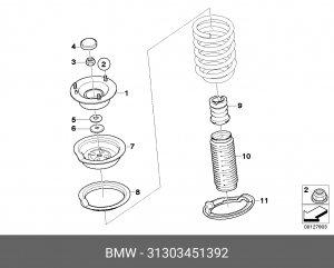 Амортизатор подвески 31 30 3 451 392 BMW