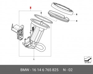 Датчик уровня топлива 16 14 6 765 825 BMW