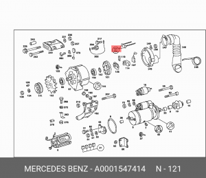 Деталь A 000 154 74 14 MERCEDES BENZ