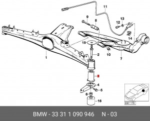 Сайлентблок 33 31 1 090 946 BMW