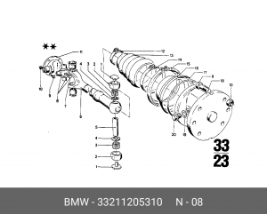 Трипоид ШРУСа 33 21 1 205 310 BMW